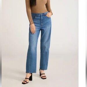 NWT Women’s Scoop Mid Rise Barrel Leg Jeans Size 8